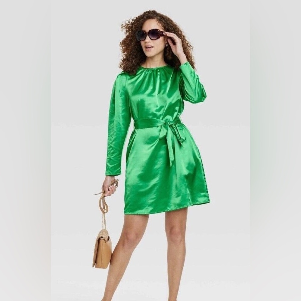 A NEW DAY GREEN HOLIDAY DRESS (XL)